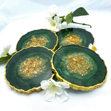 Load image into Gallery viewer, XL Luxury Display Stand / Coaster - Dark and Light Green