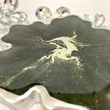 Load image into Gallery viewer, Flower Coaster - Black and Silver