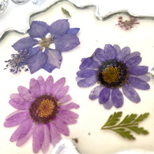 Load image into Gallery viewer, Flower Coaster - Purple Flowers