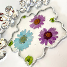 Load image into Gallery viewer, Flower Coaster - Purple and Blue Daisies