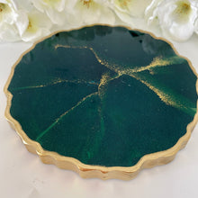 Load image into Gallery viewer, XL Luxury Display Stand / Coaster - Emerald Green