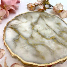 Load image into Gallery viewer, XL Luxury Display Stand / Coaster - Cream and Gold