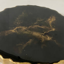 Load image into Gallery viewer, XL Luxury Display Stand / Coaster - Black with Marbled Effect