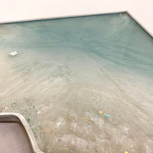 Load image into Gallery viewer, Wavy Segment Coaster - Ice Blue