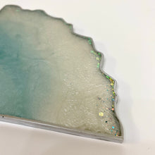 Load image into Gallery viewer, Wavy Segment Coaster - Ice Blue