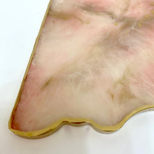 Load image into Gallery viewer, Wavy Segment Coaster - Pink Marbled Effect