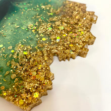 Load image into Gallery viewer, Wave-Shaped Coaster - Shades of Green