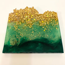 Load image into Gallery viewer, Wave-Shaped Coaster - Shades of Green