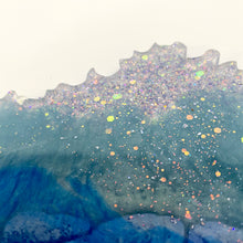 Load image into Gallery viewer, Wave-Shaped Coaster - Shades of Blue