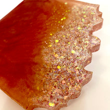 Load image into Gallery viewer, Wave-Shaped Coaster - Magenta and Rose Gold