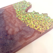 Load image into Gallery viewer, Wave-Shaped Coaster - Purple and Lilac