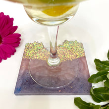 Load image into Gallery viewer, Wave-Shaped Coaster - Purple and Lilac