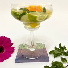 Load image into Gallery viewer, Wave-Shaped Coaster - Purple and Lilac