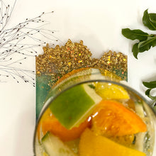 Load image into Gallery viewer, Wave-Shaped Coaster - Shades of Green