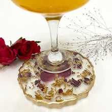 Load image into Gallery viewer, XL Luxury Display Stand / Coaster - Red Rose Petals