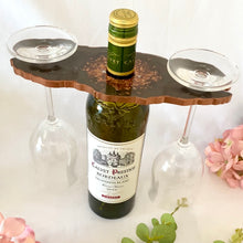 Load image into Gallery viewer, Luxury Wine Butler - Caramel Brown with Rose Gold