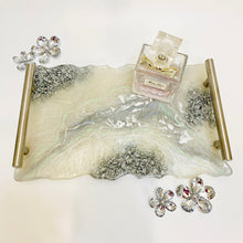 Load image into Gallery viewer, Display Tray - white and silver