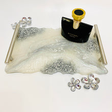 Load image into Gallery viewer, Display Tray - white and silver