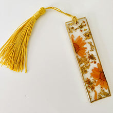Load image into Gallery viewer, Bookmark - Real Pressed Orange Daisies
