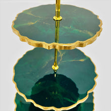 Load image into Gallery viewer, Three-Tiered Cake Stand - Emerald Green
