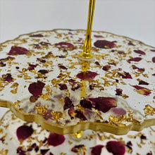 Load image into Gallery viewer, Three-Tiered Cake Stand - Red Rose Petals

