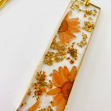 Load image into Gallery viewer, Bookmark - Real Pressed Orange Daisies
