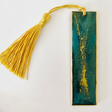 Load image into Gallery viewer, Bookmark - Teal and Gold
